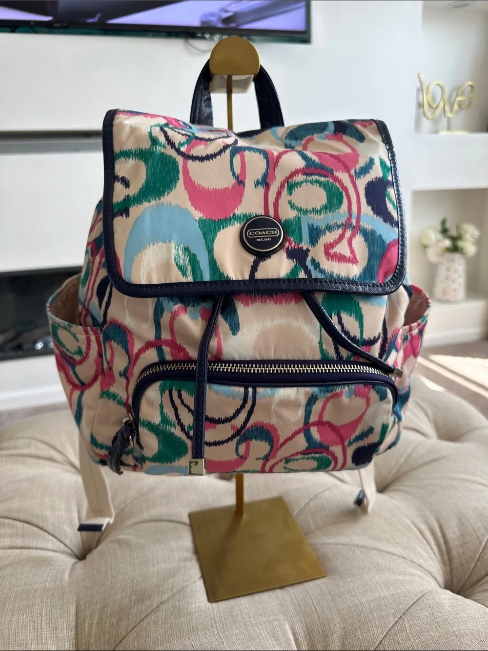 Coach backpack featuring